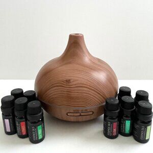 Aromatherapy Diffuser & Essential Oil Set of 10